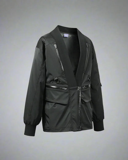 High-Tech Cyberpunk Utility Coat -  breathable coat - Stylish Waterproof Cyberpunk Utility Coat