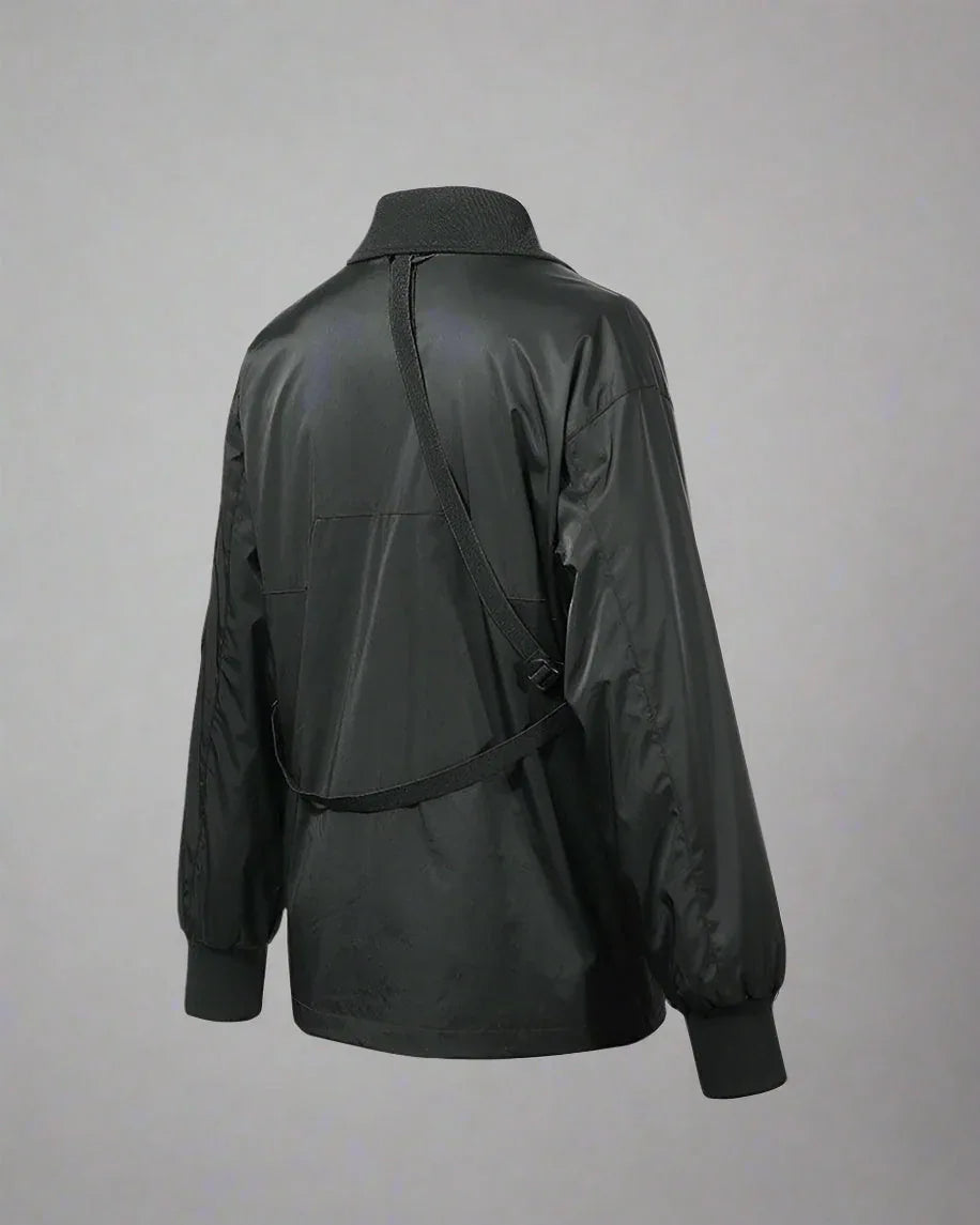 High-Tech Cyberpunk Utility Coat -  breathable coat - Stylish Waterproof Cyberpunk Utility Coat