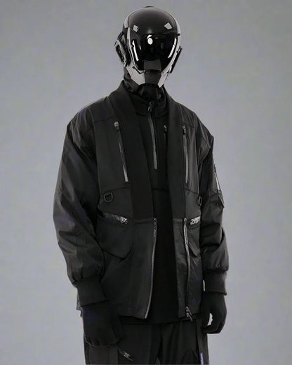 High-Tech Cyberpunk Utility Coat - cyberpunk coat - Stylish Waterproof Cyberpunk Utility Coat