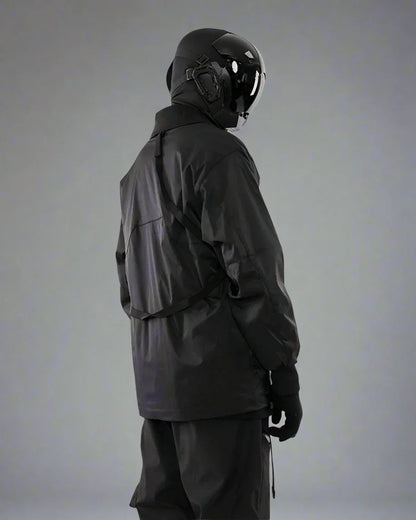 High-Tech Cyberpunk Utility Coat - futuristic jacket - Stylish Waterproof Cyberpunk Utility Coat
