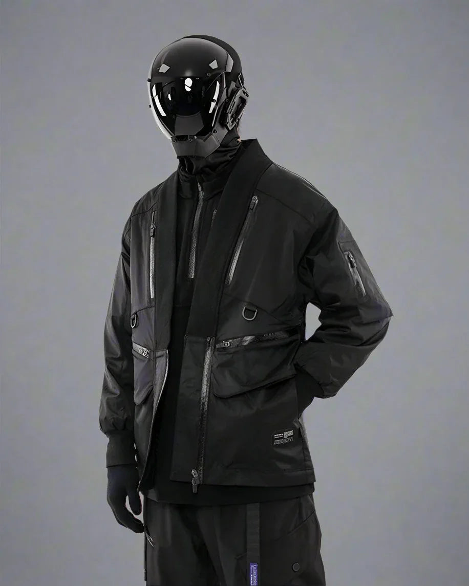 High-Tech Cyberpunk Utility Coat -  techwear - Stylish Waterproof Cyberpunk Utility Coat