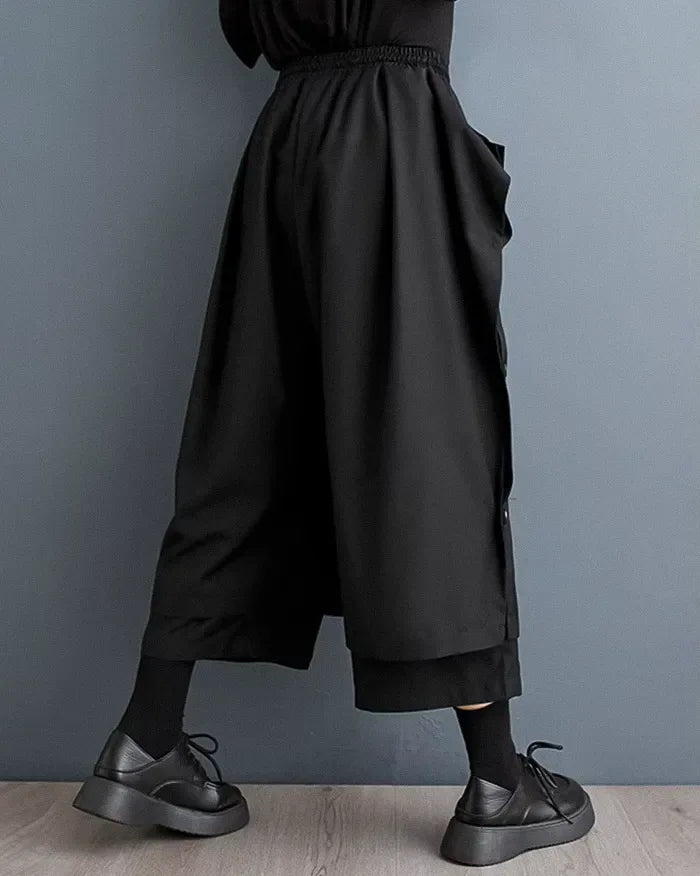 High-Waisted Wide Leg Pants -  breathable trousers - High-Waisted Wide Leg Pants for Women