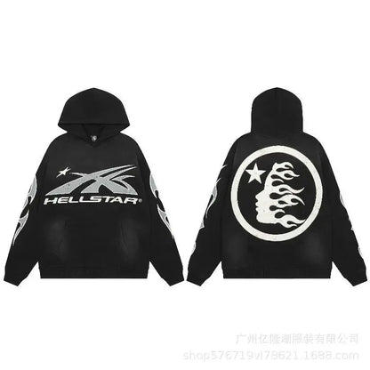 Hoodie Hellstar -  casual style - Y2K Streetwear Hoodie for Retro Fashion Lovers