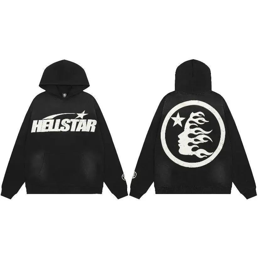 Hoodie Hellstar -  retro fashion - Y2K Streetwear Hoodie for Retro Fashion Lovers