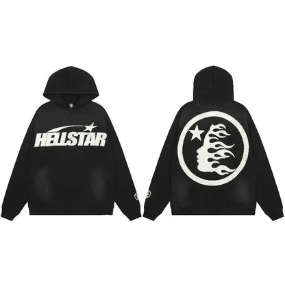 Hoodie Hellstar -  retro fashion - Y2K Streetwear Hoodie for Retro Fashion Lovers