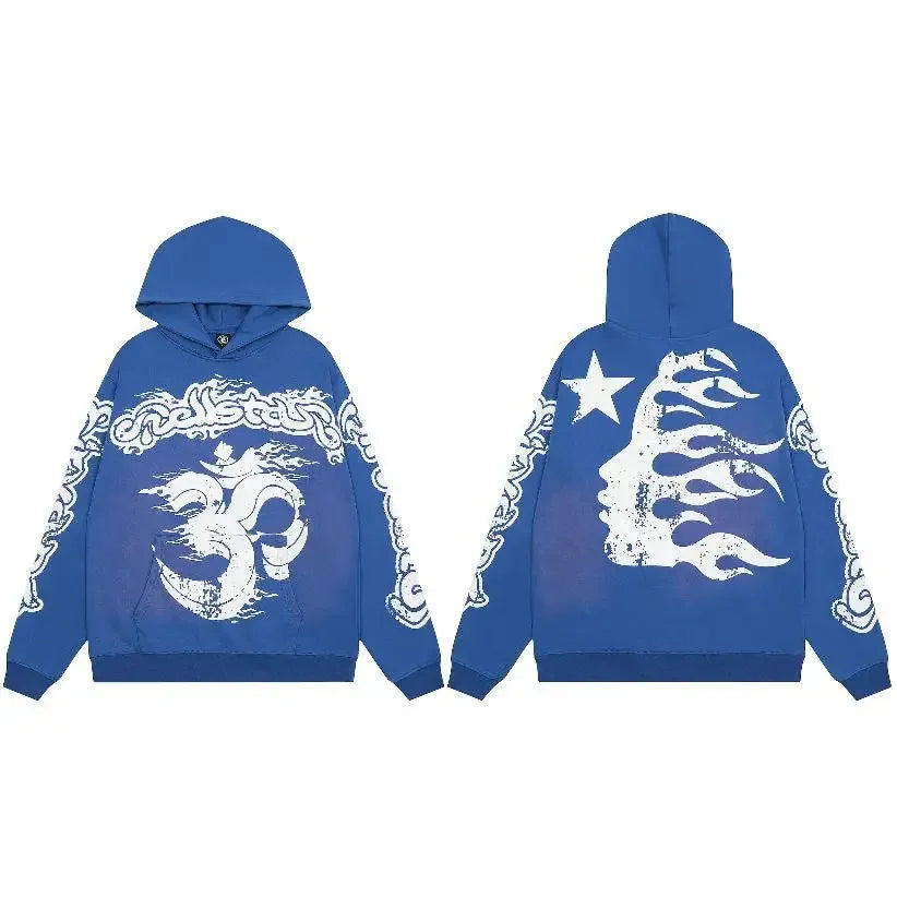 Hoodie Hellstar - y2k hoodie - Y2K Streetwear Hoodie for Retro Fashion Lovers
