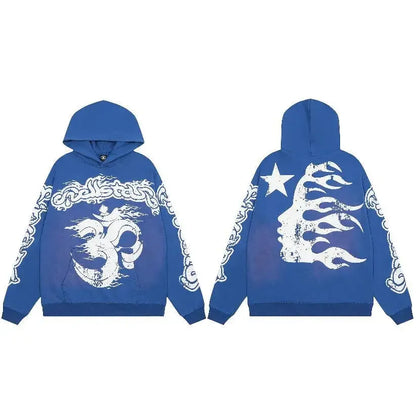 Hoodie Hellstar - y2k hoodie - Y2K Streetwear Hoodie for Retro Fashion Lovers