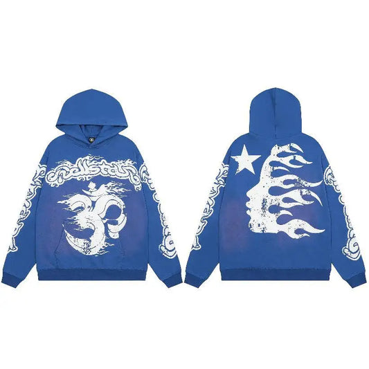 Hoodie Hellstar - y2k hoodie - Y2K Streetwear Hoodie for Retro Fashion Lovers