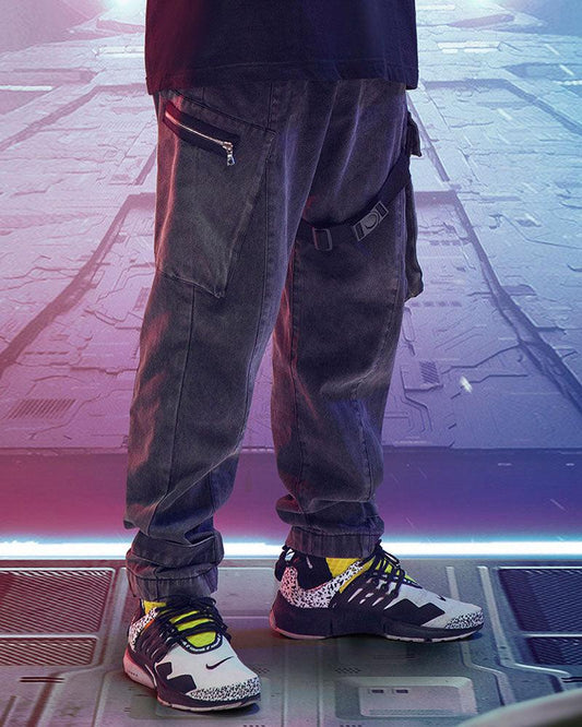 Reflective Denim Utility Cargo