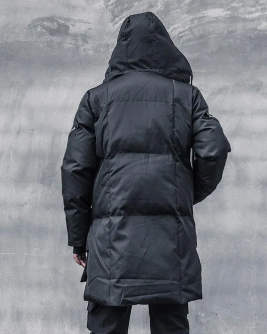 Innovative Long Winter Tech Coat - winter coat - Long Winter Tech Coat for Comfort and Warmth