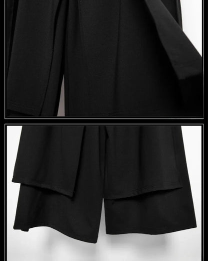 Innovative Street Style Hakama Pants - contemporary techwear pants - Modern Hakama Pants for Stylish Everyday Wear