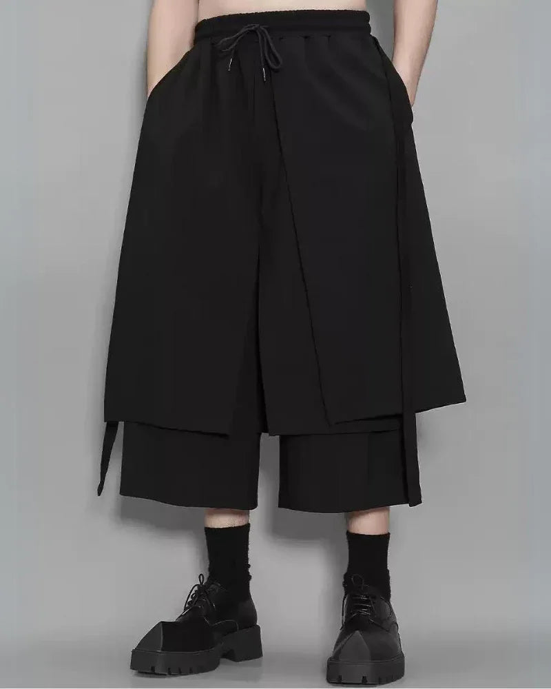 Innovative Street Style Hakama Pants - hakama pants - Modern Hakama Pants for Stylish Everyday Wear