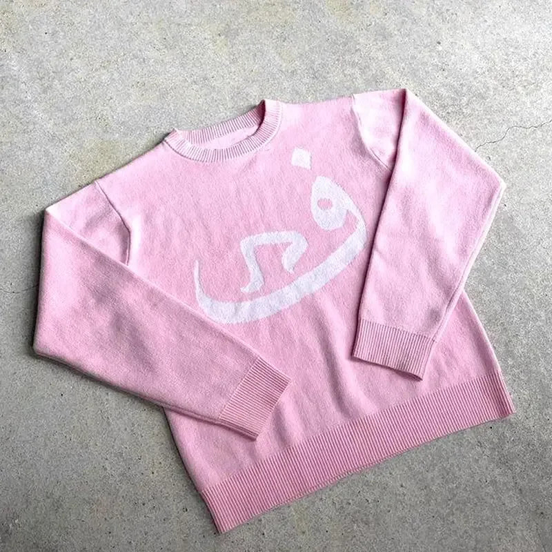 Knit Rose - y2k fashion - Knit Rose Y2K Streetwear - Retro Style Top