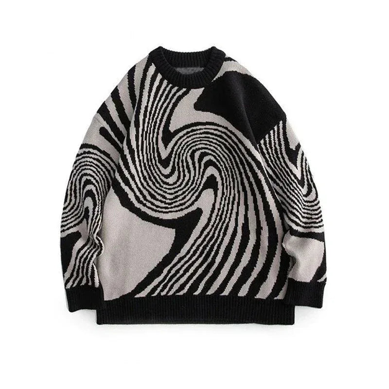 Knit Stripe - y2k-core - Knit Stripe Y2K Streetwear Top for Bold Looks
