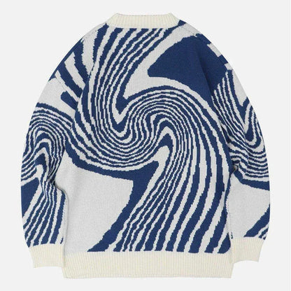 Knit Stripe - y2k fashion - Knit Stripe Y2K Streetwear Top for Bold Looks