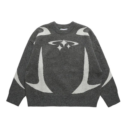 Knit sweater Y2K - y2k-core - Y2K Knit Sweater for Casual Streetwear Style