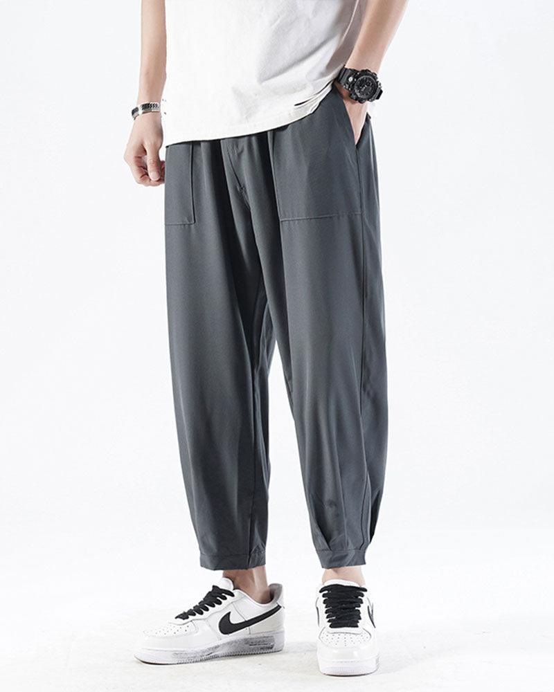 Silk Ankle Pants for Relaxed Vibes