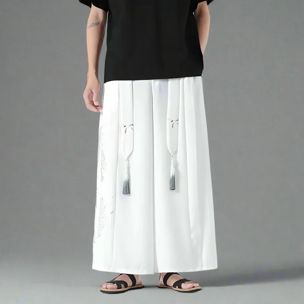 Legendary Warrior Pants -  adjustable waist - Stylish Hakama Pants for Modern Streetwear Lovers