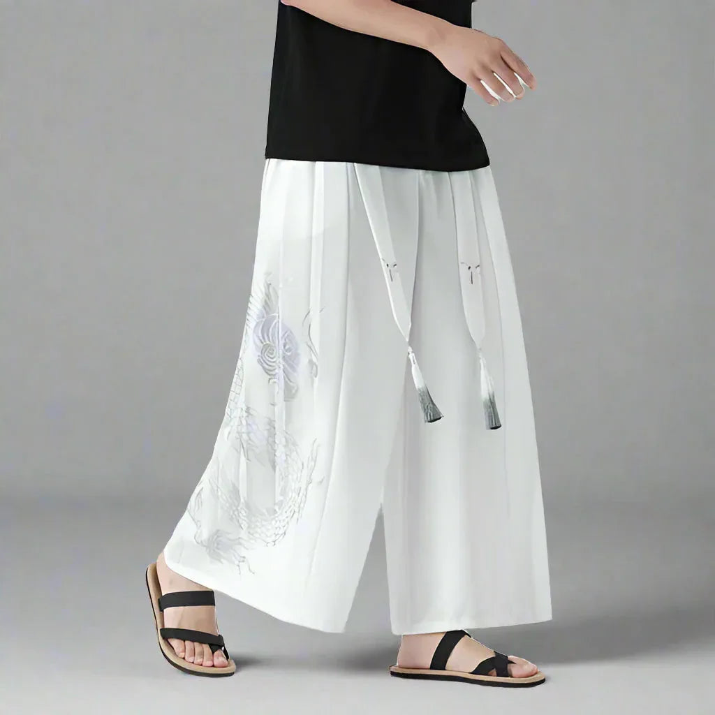 Legendary Warrior Pants -  loose fit - Stylish Hakama Pants for Modern Streetwear Lovers