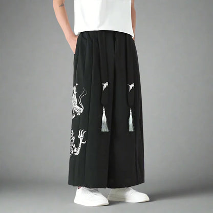 Legendary Warrior Pants -  streetwear - Stylish Hakama Pants for Modern Streetwear Lovers