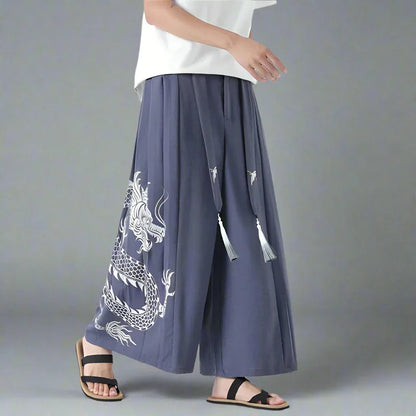 Legendary Warrior Pants -  versatile pants - Stylish Hakama Pants for Modern Streetwear Lovers