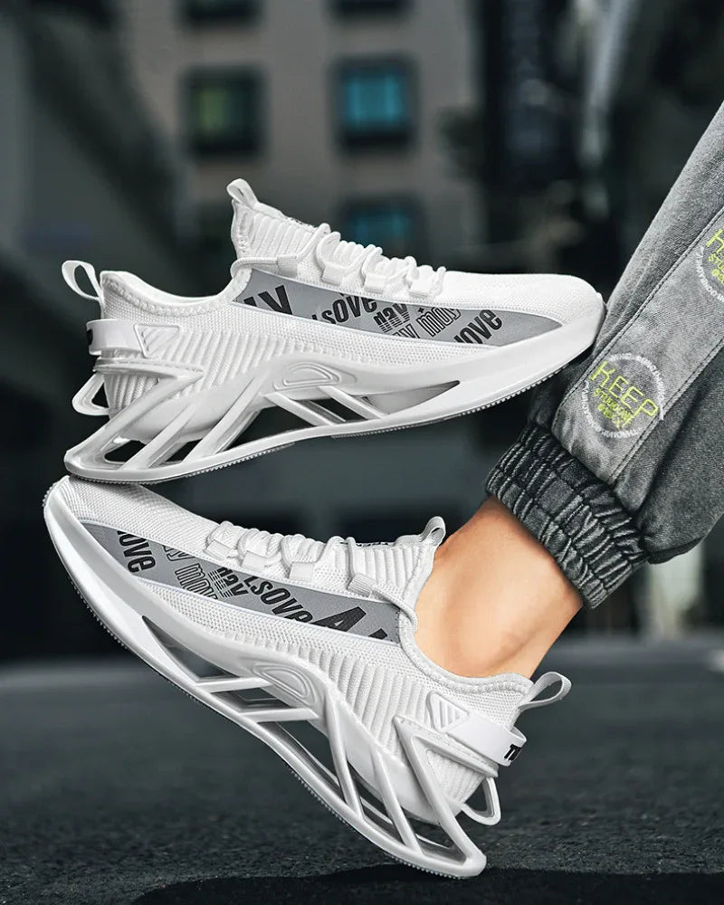 Lightweight Reflective Futuristic Sneakers -  all-day comfort sneakers - Lightweight Reflective Sneakers for Running Comfort