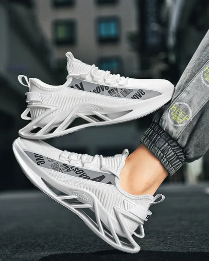 Lightweight Reflective Futuristic Sneakers -  all-day comfort sneakers - Lightweight Reflective Sneakers for Running Comfort