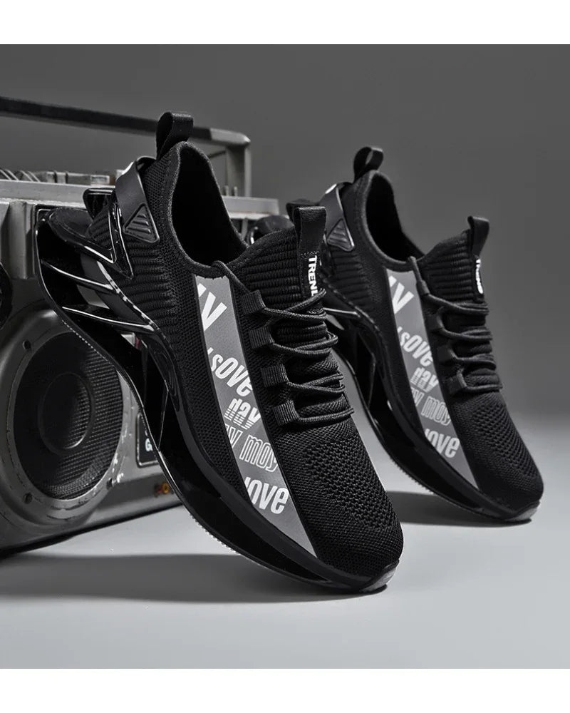 Lightweight Reflective Futuristic Sneakers -  all-day comfort sneakers - Lightweight Reflective Sneakers for Running Comfort