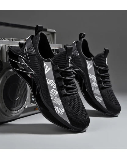 Lightweight Reflective Futuristic Sneakers -  all-day comfort sneakers - Lightweight Reflective Sneakers for Running Comfort