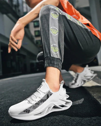 Lightweight Reflective Futuristic Sneakers -  lightweight shoes - Lightweight Reflective Sneakers for Running Comfort
