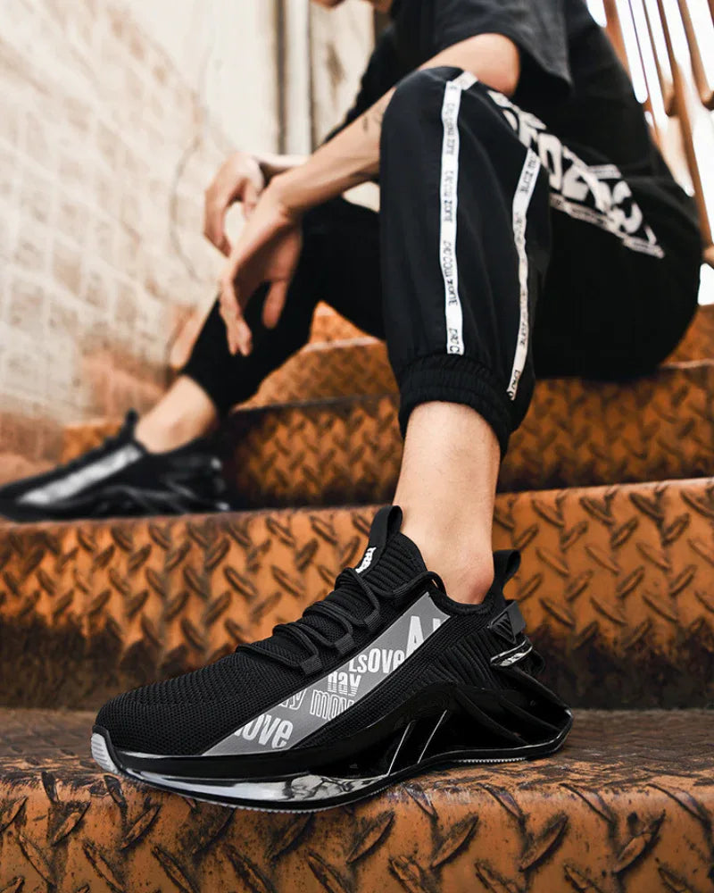 Lightweight Reflective Futuristic Sneakers -  running shoes - Lightweight Reflective Sneakers for Running Comfort