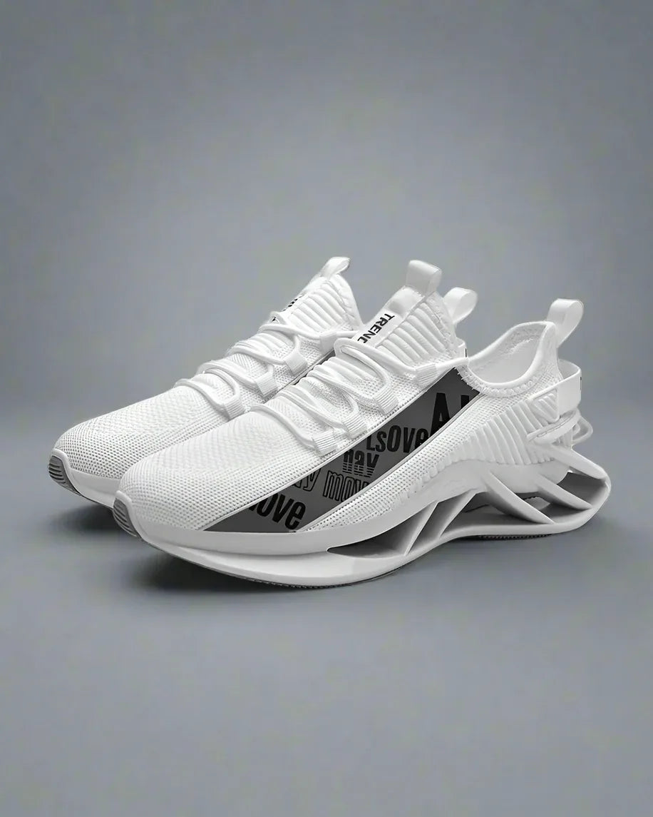 Lightweight Reflective Futuristic Sneakers - technical running shoes - Lightweight Reflective Sneakers for Running Comfort