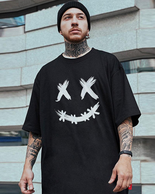Relaxed Smiley Graphic Tee
