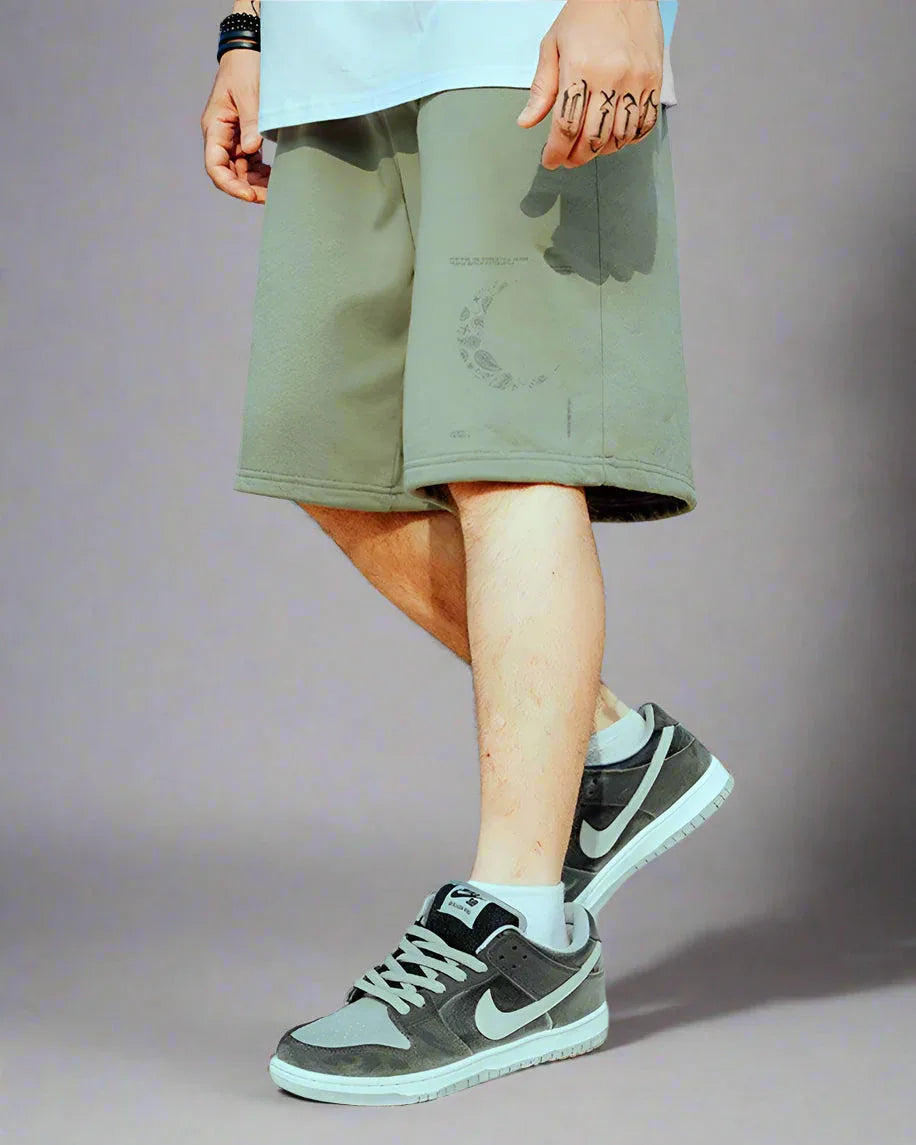 Lunar Dream Shorts - Extra Large -  comfy techwear shorts - Lunar Dream Shorts in Extra Large Size