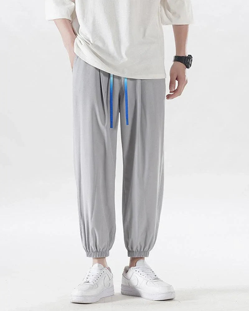 Luxe Silk Lounge Joggers - lightweight joggers for summer - Luxe Silk Lounge Joggers for Summer Comfort