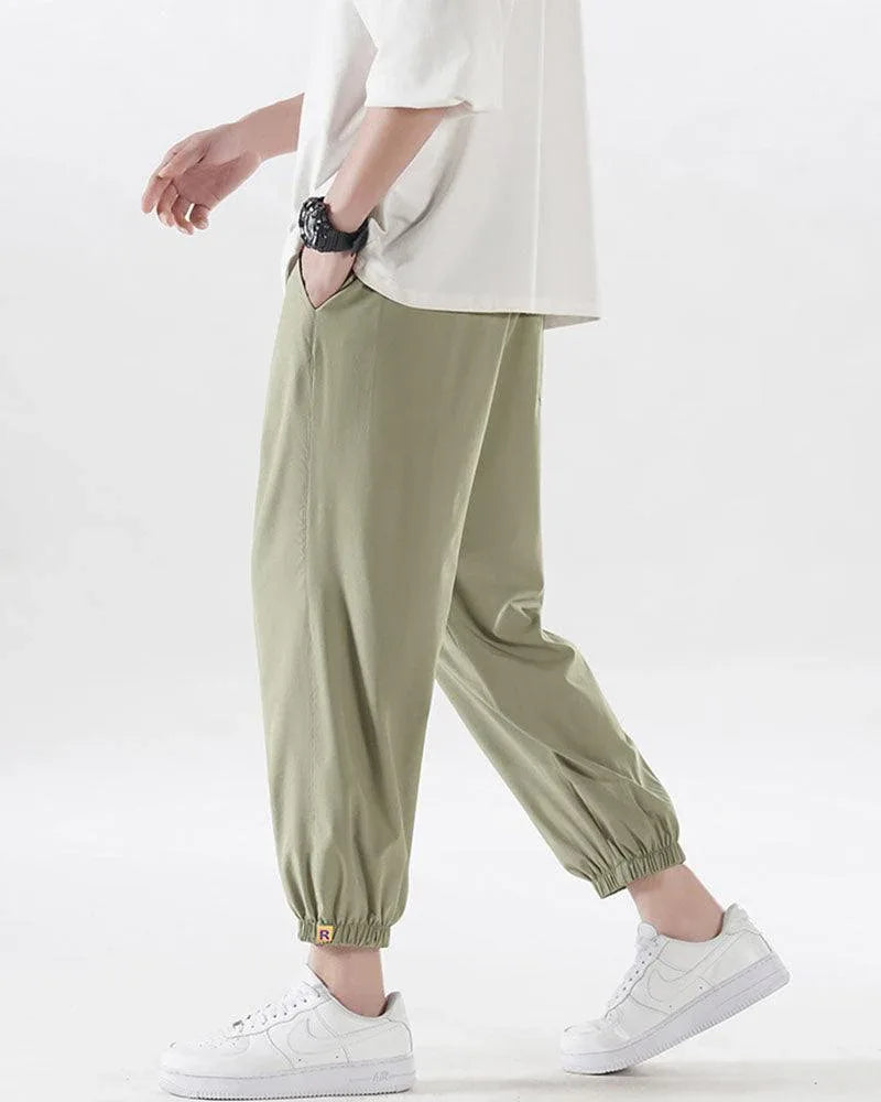 Luxe Silk Lounge Joggers -  premium ice silk pants - Luxe Silk Lounge Joggers for Summer Comfort