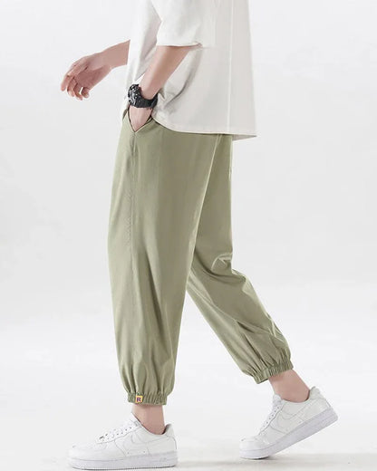 Luxe Silk Lounge Joggers -  premium ice silk pants - Luxe Silk Lounge Joggers for Summer Comfort