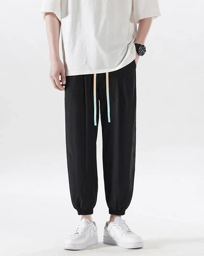 Luxe Silk Lounge Joggers - silk joggers - Luxe Silk Lounge Joggers for Summer Comfort