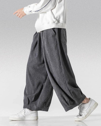 Luxe Velvet Hakama Pants - comfortable flowing pants - Luxe Velvet Hakama Pants for Effortless Style