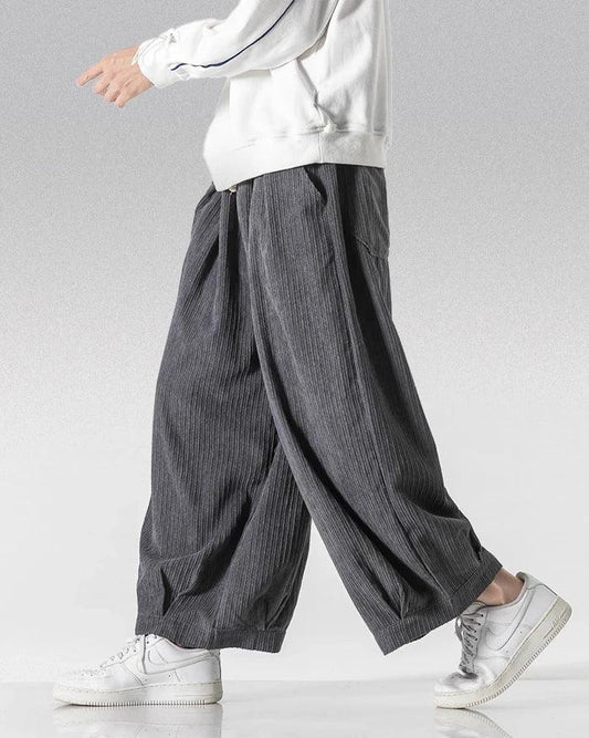 Luxe Velvet Hakama Pants - comfortable flowing pants - Luxe Velvet Hakama Pants for Effortless Style