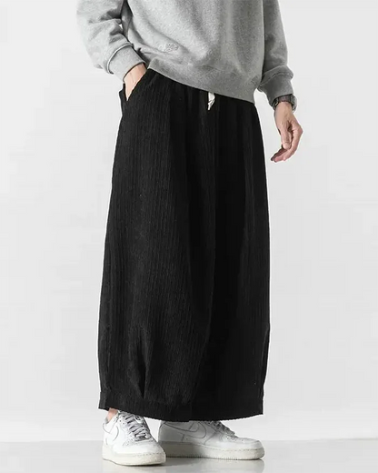 Luxe Velvet Hakama Pants -  velvet pants - Luxe Velvet Hakama Pants for Effortless Style