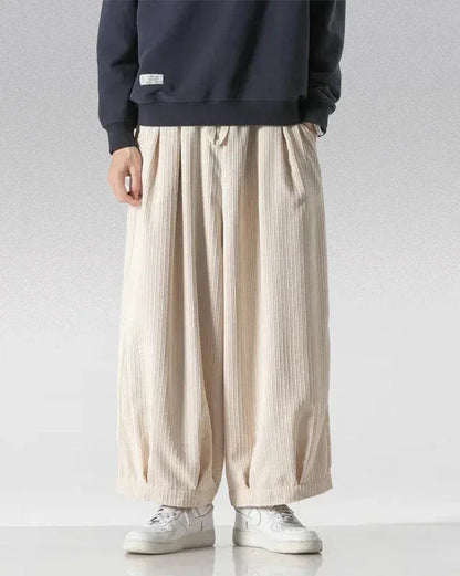 Luxe Velvet Hakama Pants -  modern style - Luxe Velvet Hakama Pants for Effortless Style