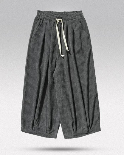 Luxe Velvet Hakama Pants -  traditional modern design - Luxe Velvet Hakama Pants for Effortless Style