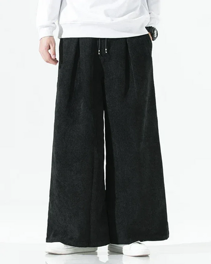 Luxurious Velvet Wide Leg Pants -  casual wear - Velvet Wide Leg Pants for Comfort and Style