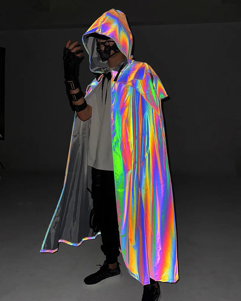 Magic Shimmer Wizard Cloak -  everyday wizard cloak - Gothic Wizard Cloak with Hood for Styling