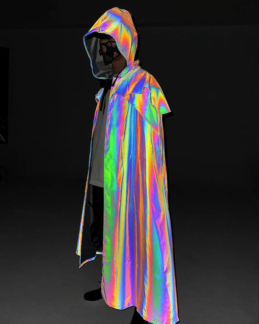 Magic Shimmer Wizard Cloak - gothic wizard robes - Gothic Wizard Cloak with Hood for Styling