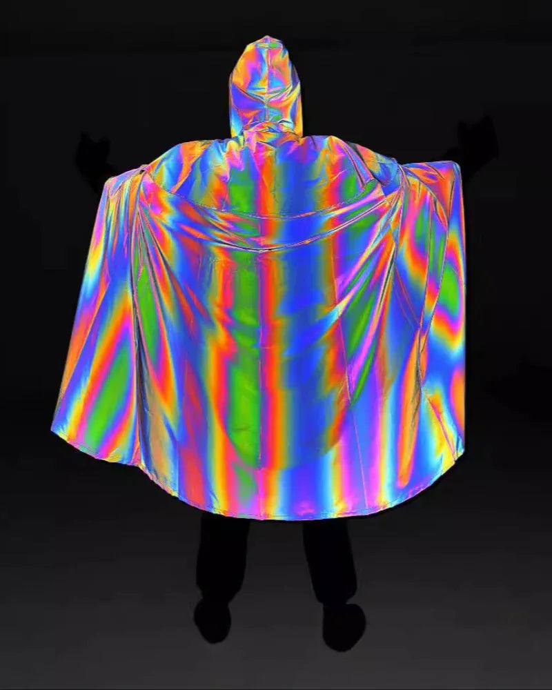 Magic Shimmer Wizard Cloak -  halloween costume - Gothic Wizard Cloak with Hood for Styling