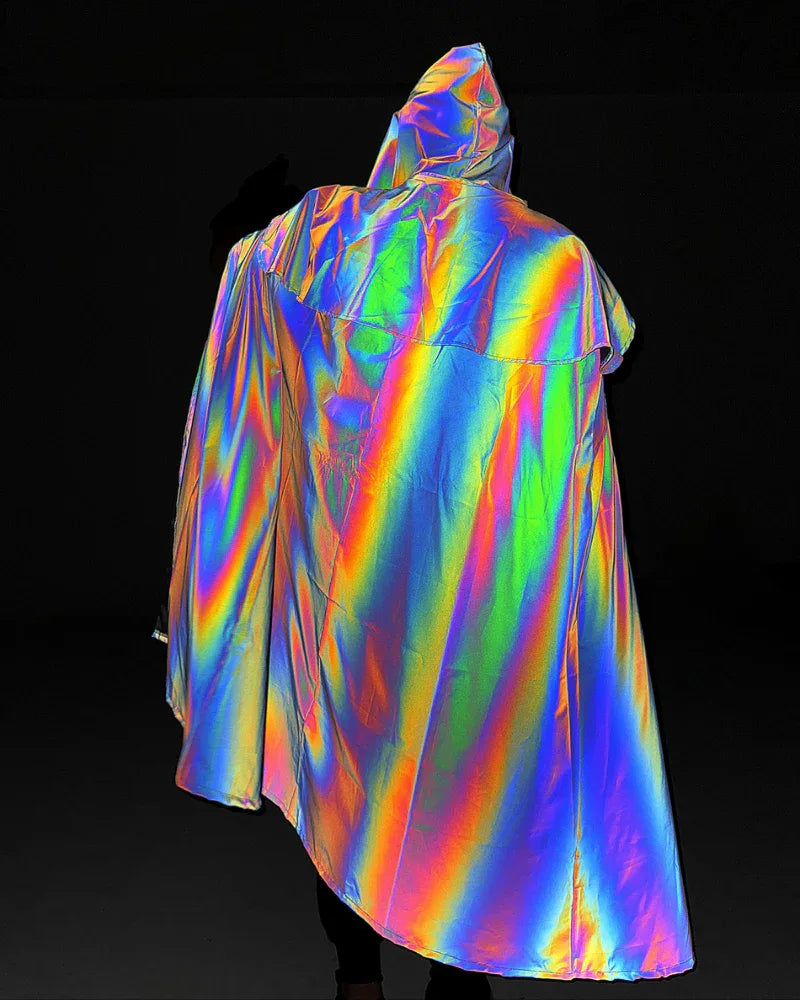 Magic Shimmer Wizard Cloak -  hooded cloak - Gothic Wizard Cloak with Hood for Styling