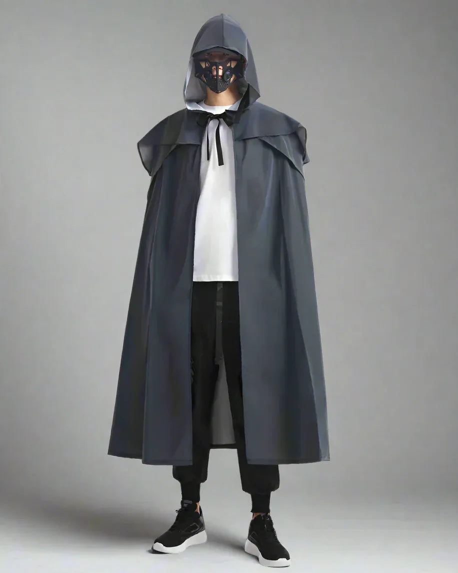 Magic Shimmer Wizard Cloak -  themed events wear - Gothic Wizard Cloak with Hood for Styling