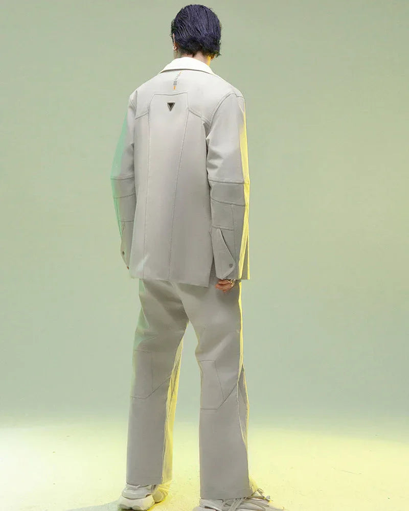Magnetic Buckle Tech Suit - tech suit - Magnetic Buckle Tech Suit for Modern Comfort